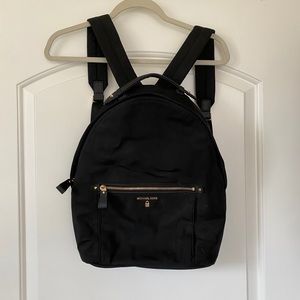 Michael Kors Black Nylan Backpack